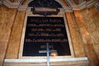 30 Jose de San Martin Plaque Catedral Metropolitana Metropolitan Cathedral Buenos Aires.jpg